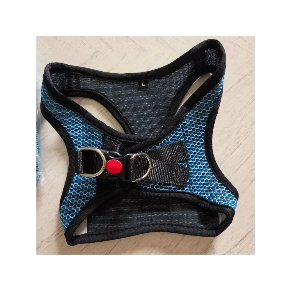 MatilorHarness Step-in Breathable Puppy Cat Dog Vest Harness - Blue